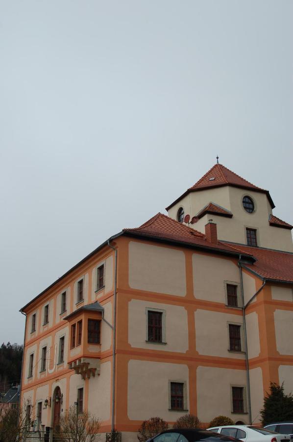 Hotel Garni Schloss Schoenberg Bad Brambach Exterior photo